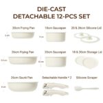 Cookware Set Series 12 PCS Detachable Cookware Set