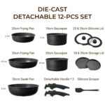 Cookware Set Series 12 PCS Detachable Cookware Set