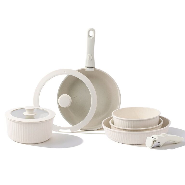 Cookware Set Series 11 & 17PCS Ribbed Detachable Cookware Set