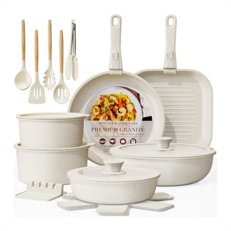 Cookware Set Series 20 & 23 PCS With Grill Pan Detachable Cookware Set