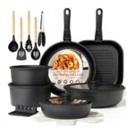 Cookware Set Series 20 & 23 PCS With Grill Pan Detachable Cookware Set